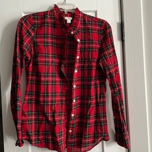 Ruffle collar button down